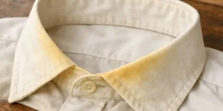 Pourquoi les cols de chemise jaunissent?